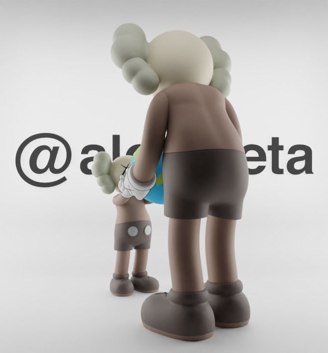 Kaws The Promise Textured Low-poly 3D model_8