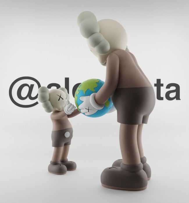 Kaws The Promise Textured Low-poly 3D model_5