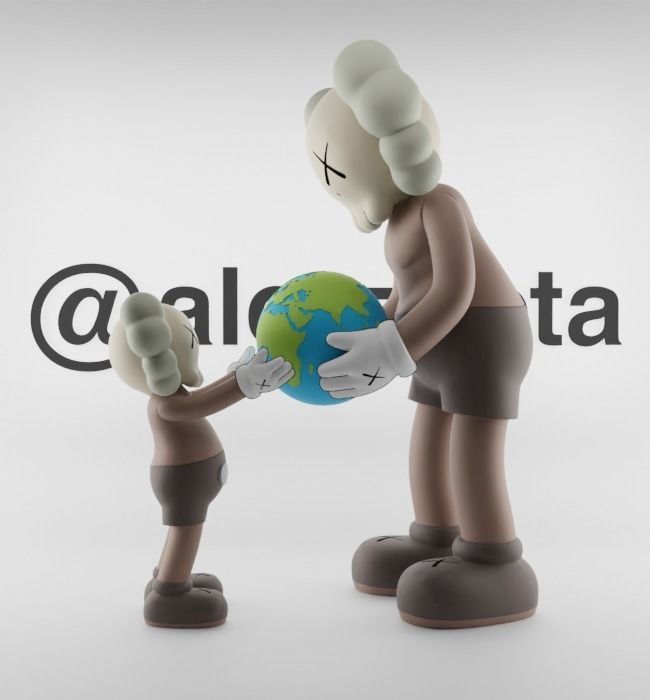 Kaws The Promise Textured Low-poly 3D model_37