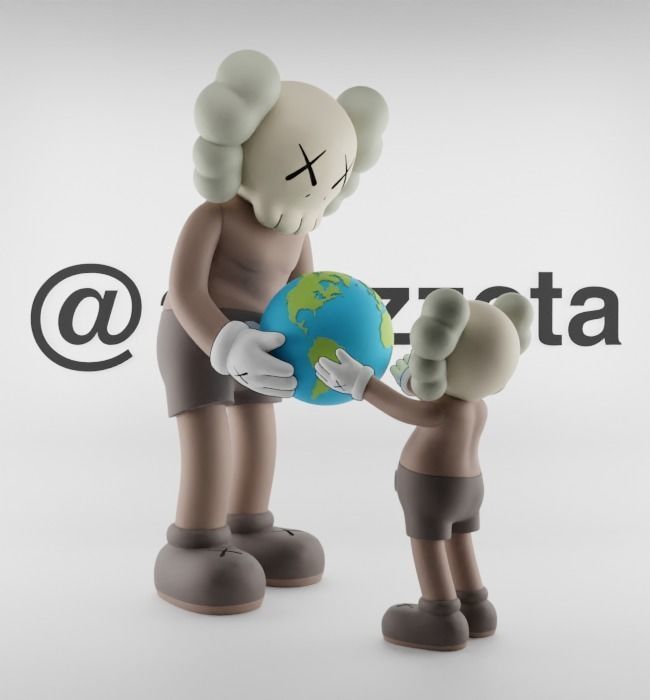 Kaws The Promise Textured Low-poly 3D model_24