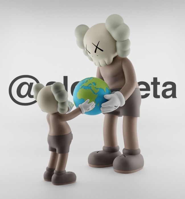 Kaws The Promise Textured Low-poly 3D model_34