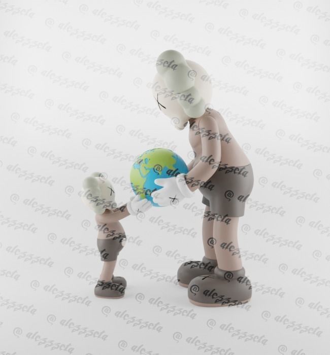 Kaws The Promise Textured Low-poly 3D model_1