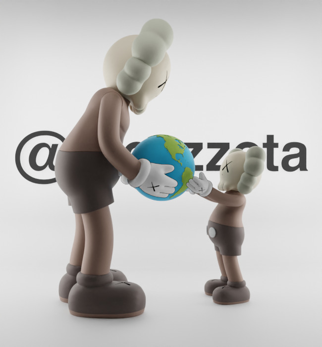 Kaws The Promise Textured Low-poly 3D model_19