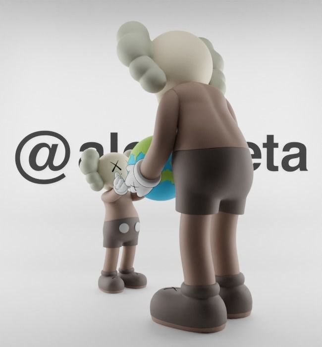 Kaws The Promise Textured Low-poly 3D model_7
