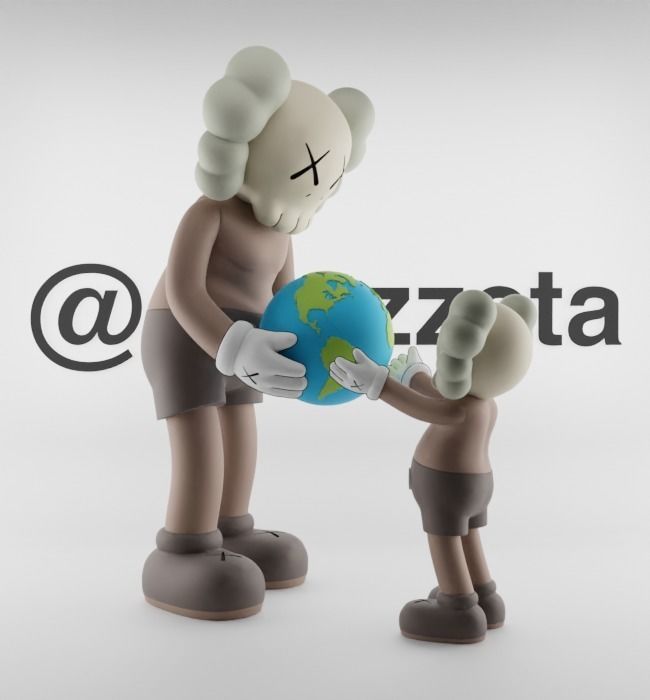 Kaws The Promise Textured Low-poly 3D model_23