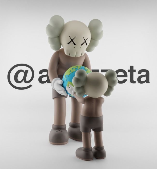 Kaws The Promise Textured Low-poly 3D model_27