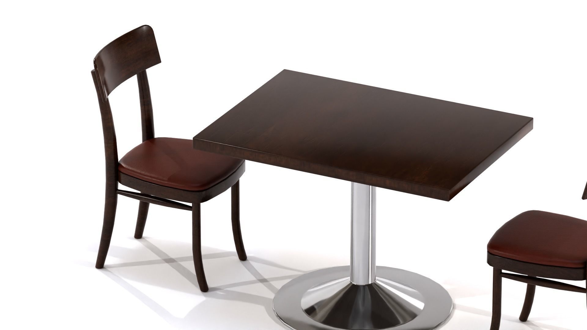 Furniture for bars Low-poly 3D model_3