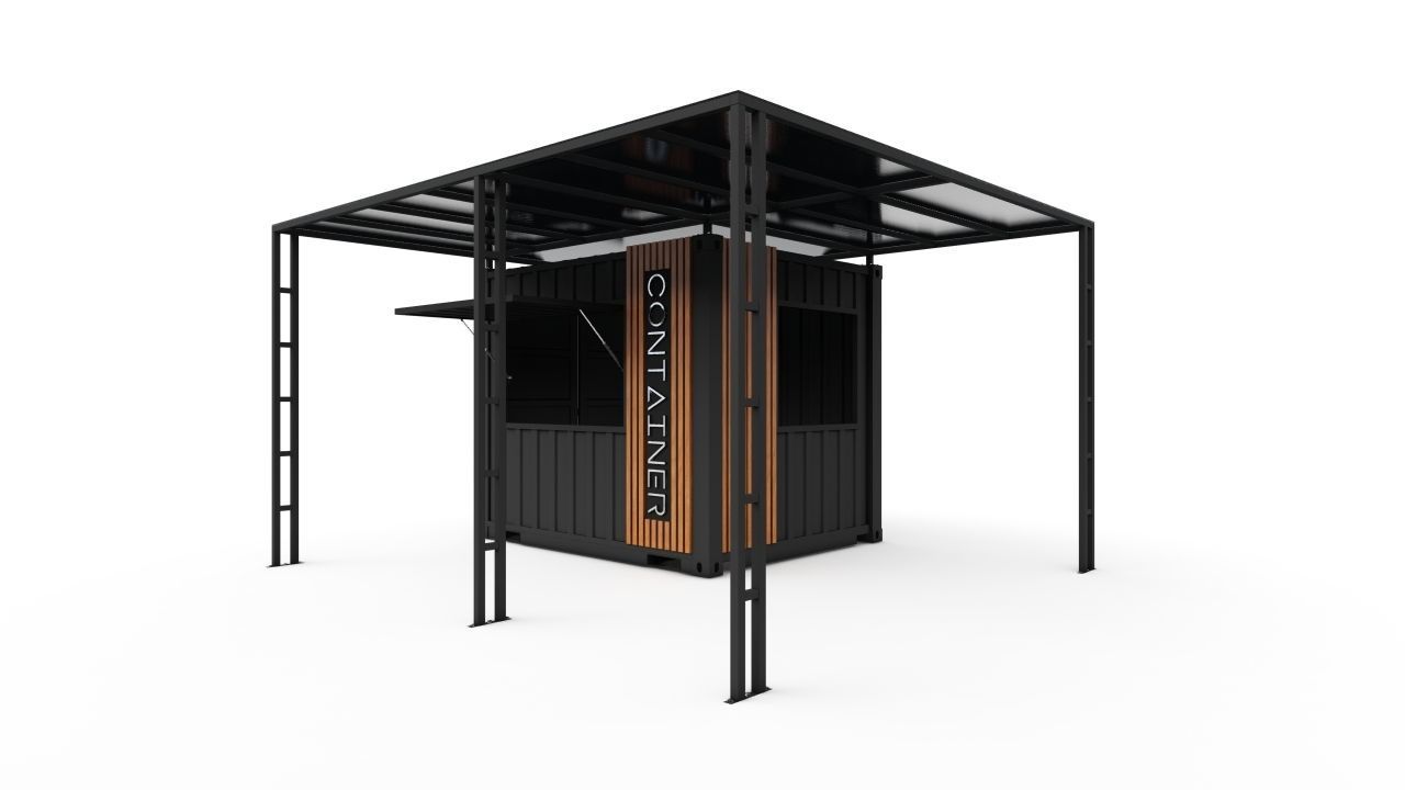 10f Booth Container 3D model | CGTrader