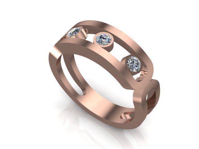 Messika ring 58 3D print model_5