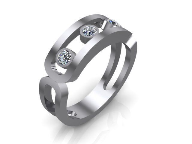 Messika ring 58 3D print model_2