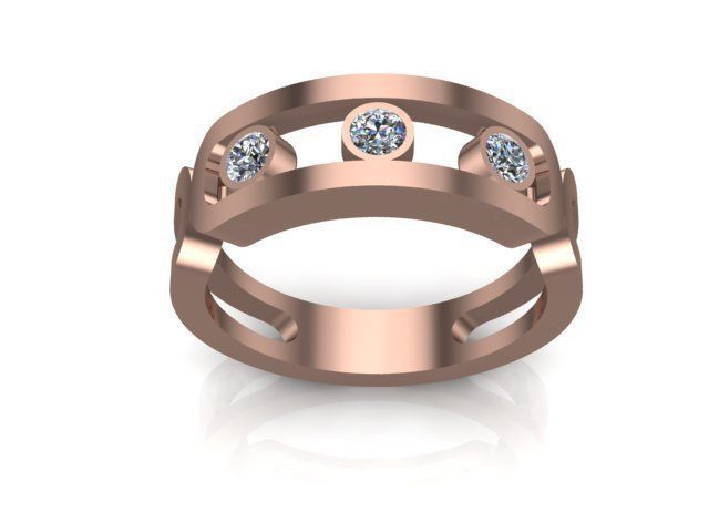 Messika ring 58 3D print model_4