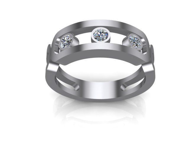 Messika ring 58 3D print model_3