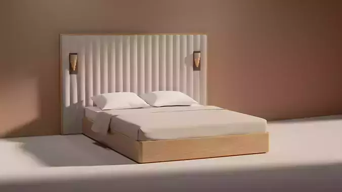 Bed 01 Free low-poly 3D model