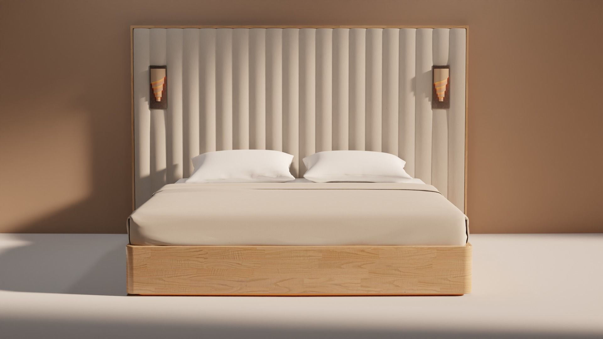 Bed 01 Free low-poly 3D model_2