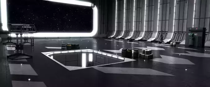 Star Wars Death Star Dockibg Bay 327 3D model