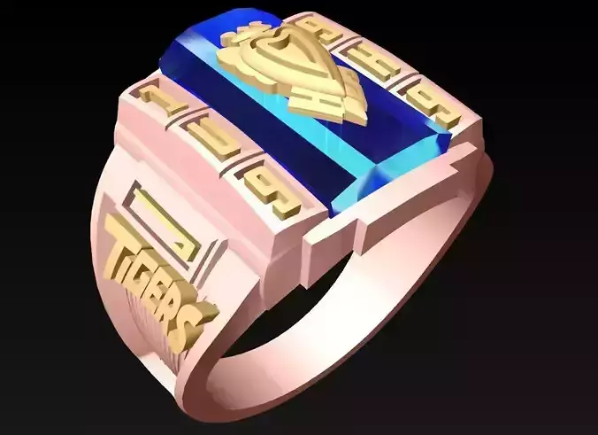 Rectangular stone ring - N4101