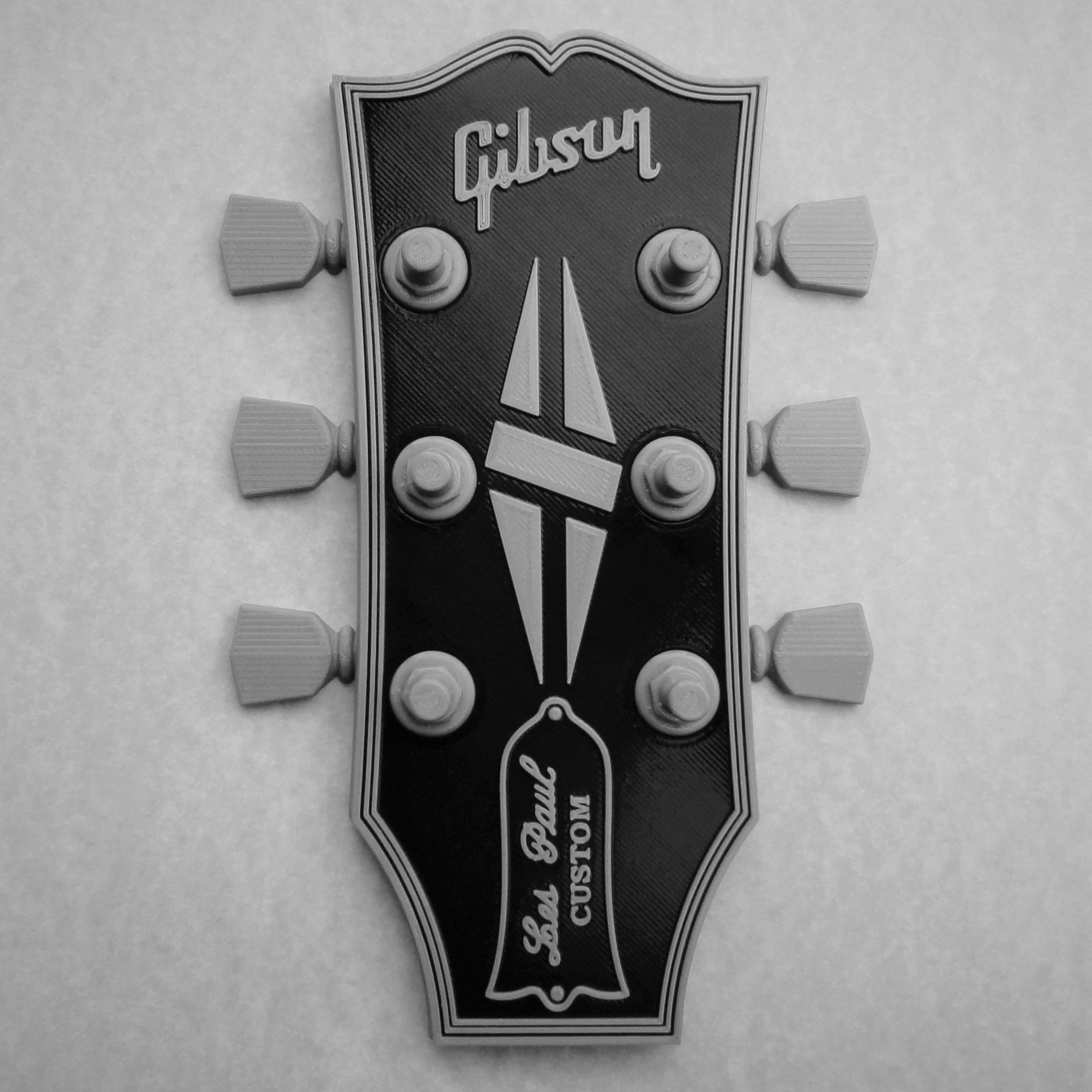Gibson Guitar Headstock Key Hanger 3D print model_4