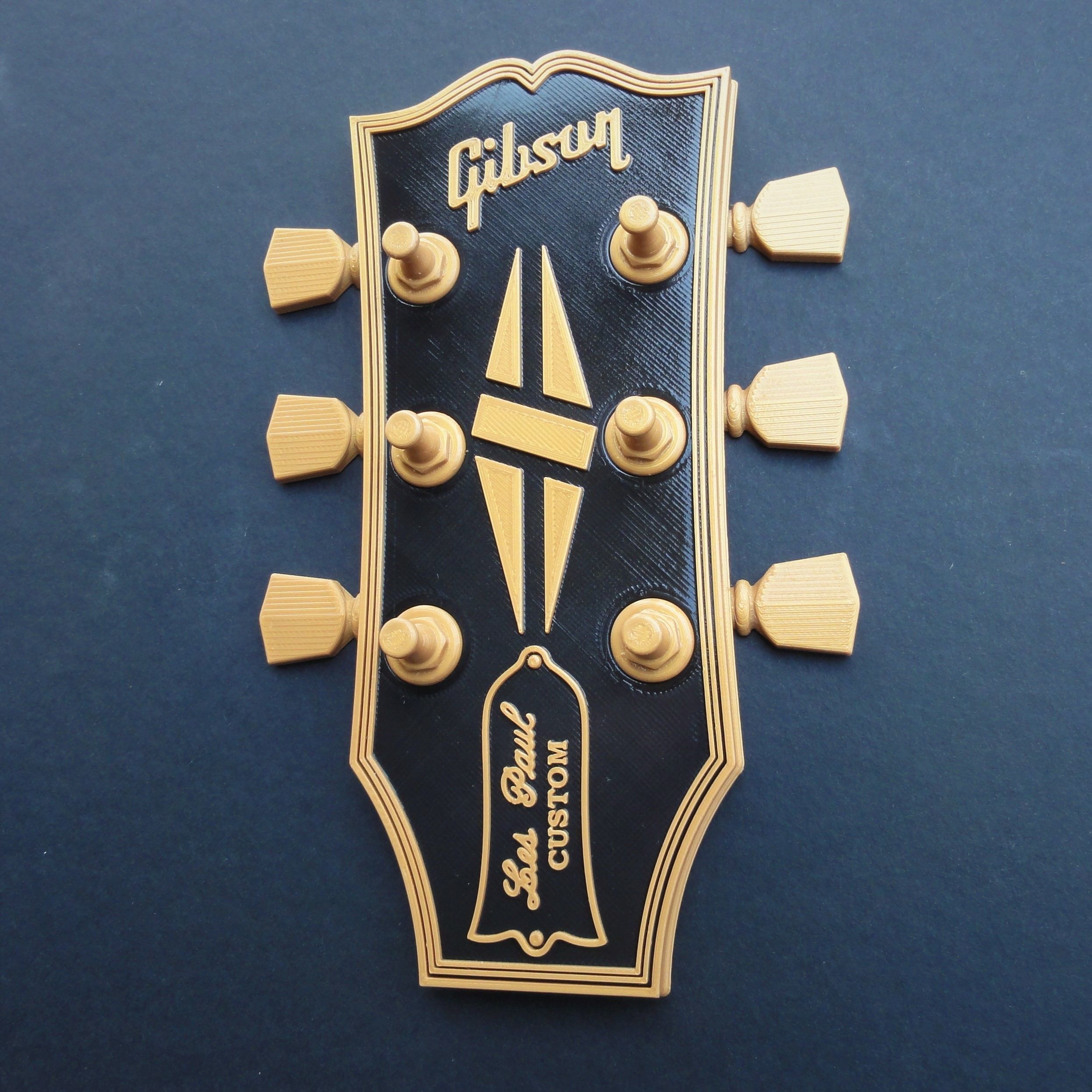 Gibson Guitar Headstock Key Hanger 3D print model_1