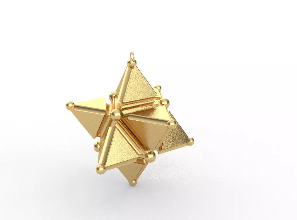 Star Pendant 3D model_0