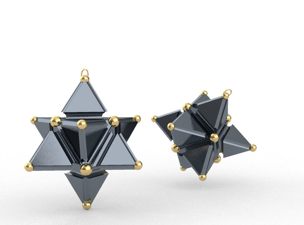 Star Pendant 3D model_1