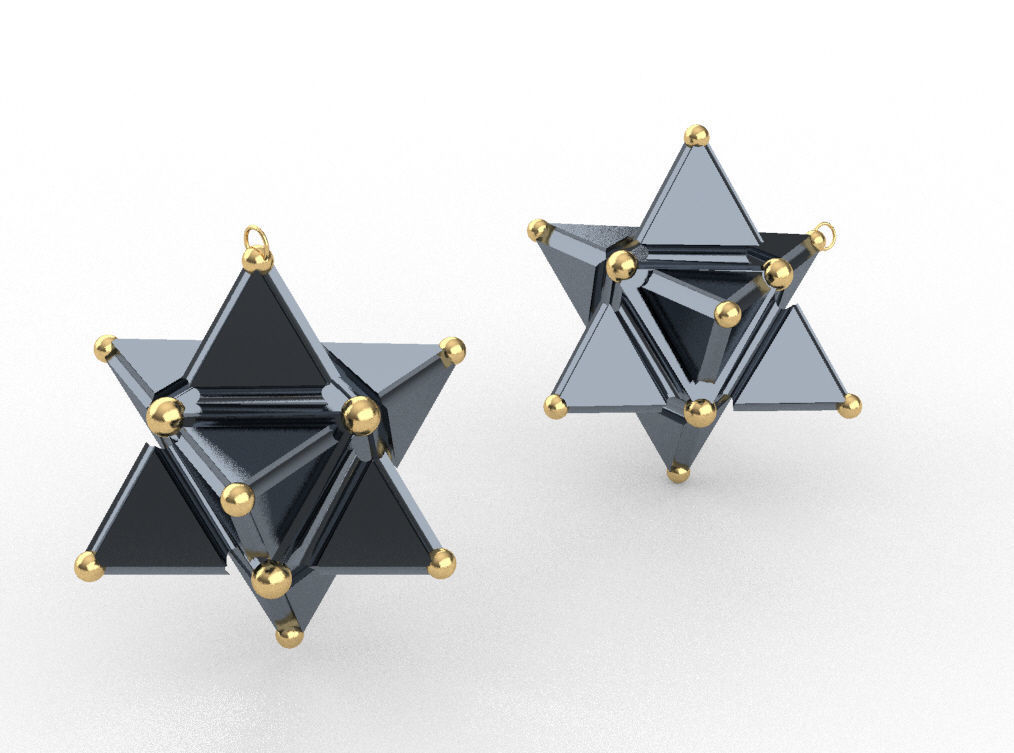 Star Pendant 3D model_3