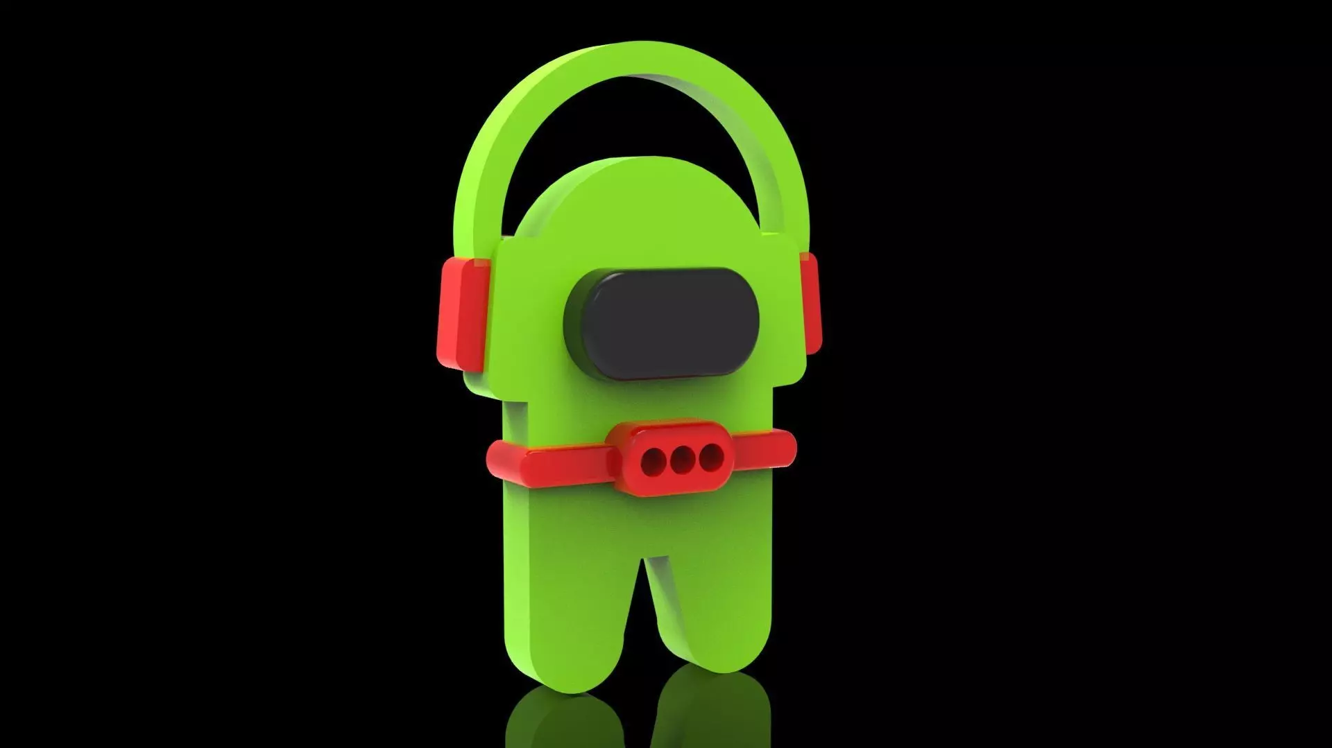 Amoung Us Game Key Chain Free 3D print model