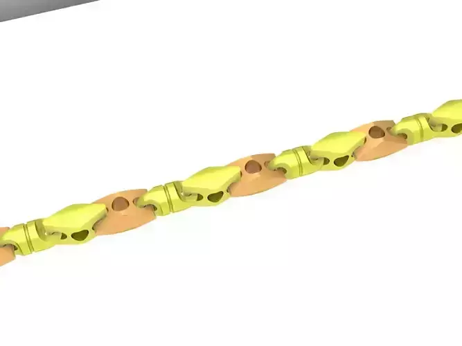 Luxury Alternating Link Chain Jewelry Model 4188 3D print model