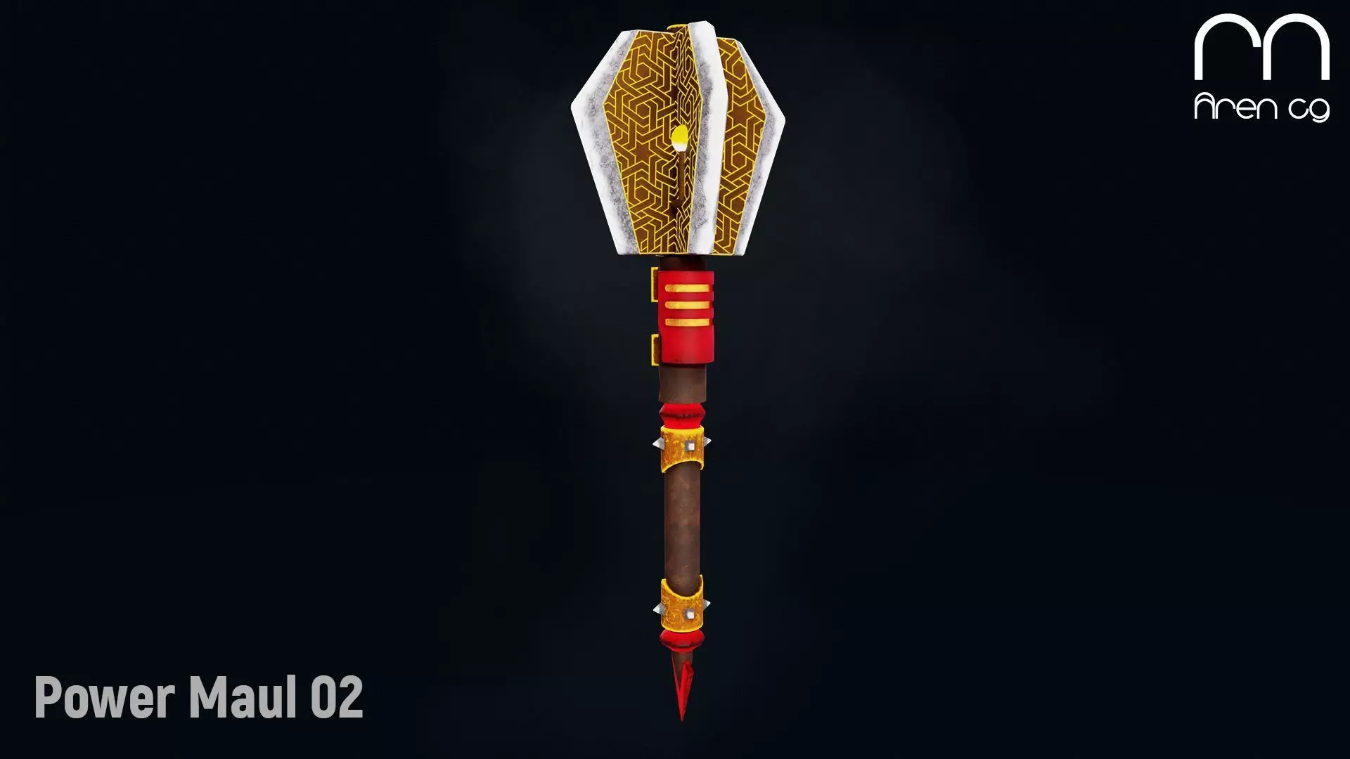 AC Power Maul 02 Low-poly 3D model_0