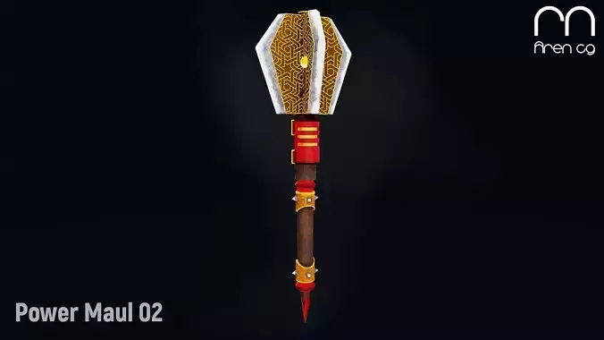 AC Power Maul 02 Low-poly 3D model