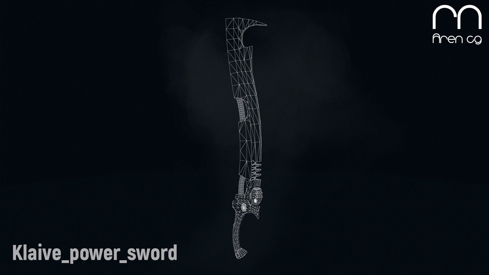 AC Klaive power sword Low-poly 3D model_3
