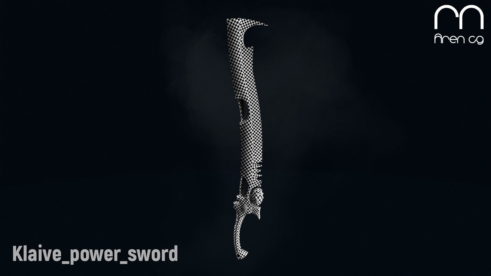 AC Klaive power sword Low-poly 3D model_2