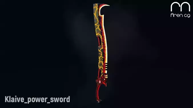 AC Klaive power sword Low-poly 3D model
