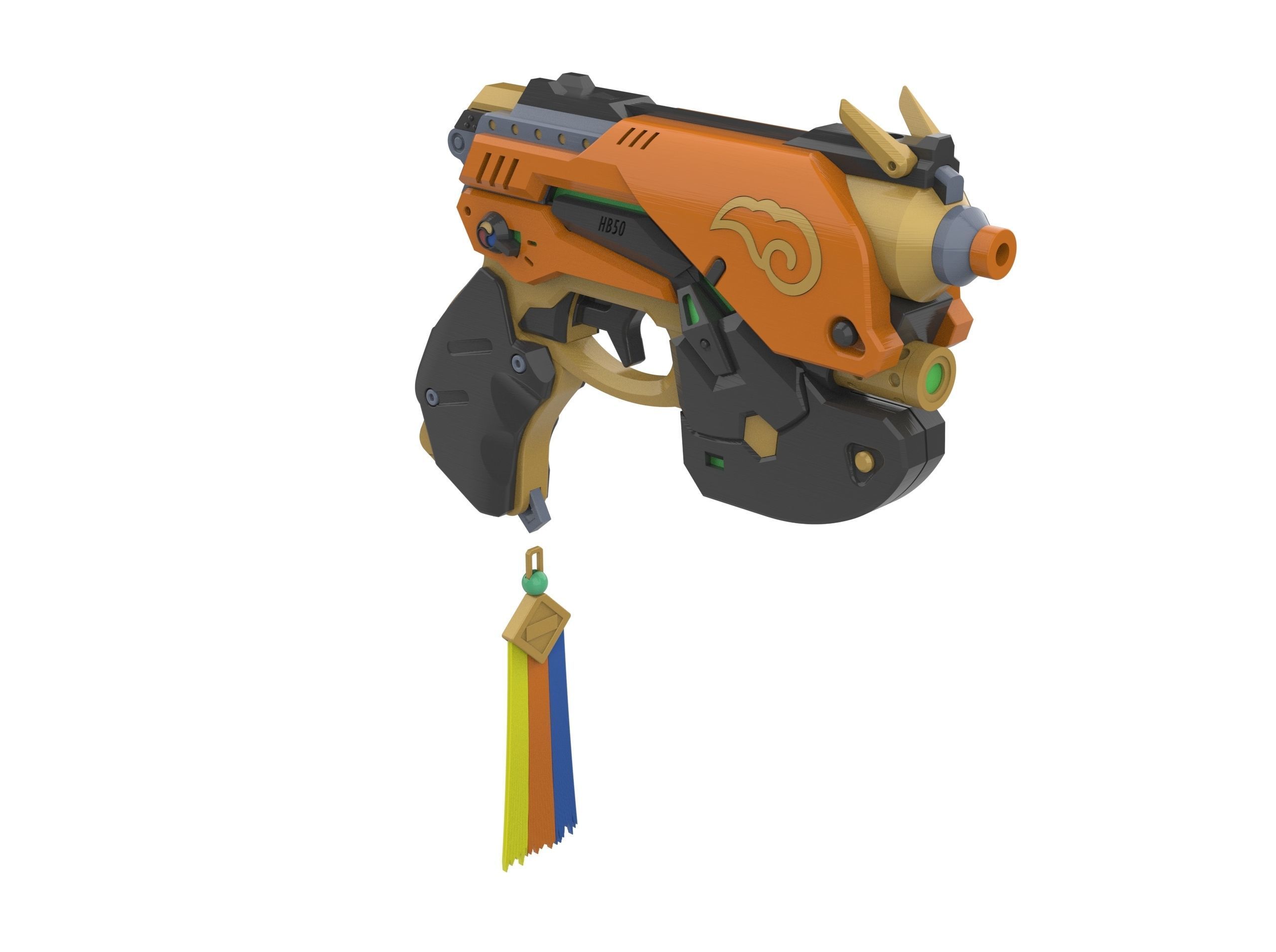 DVa Blaster Palaquin Skin - Overwatch - Printable 3d model - STL 3D print model_9