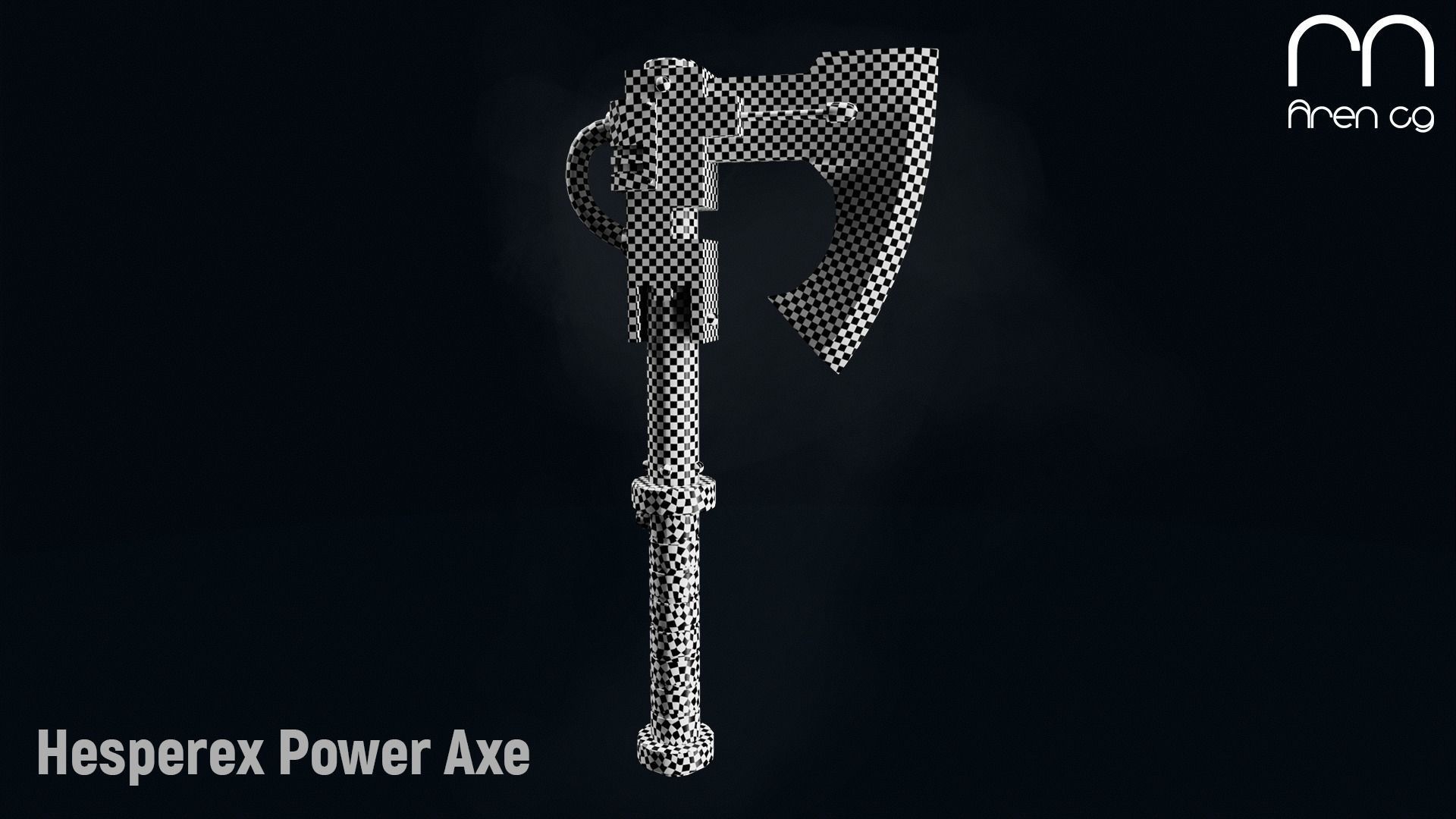 AC Hesperex Power Axe Low-poly 3D model_2