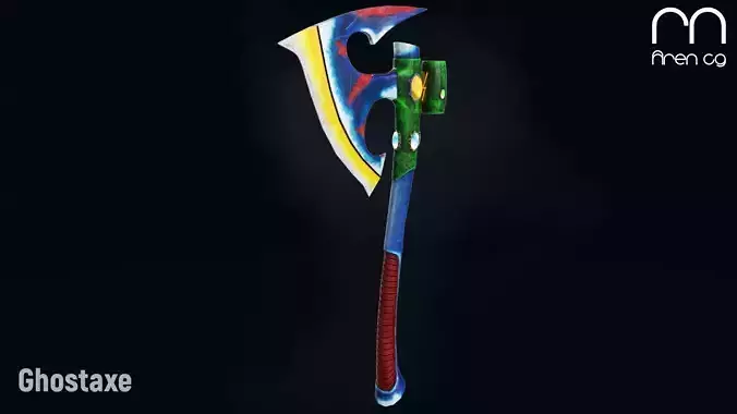 AC Ghostaxe Low-poly 3D model