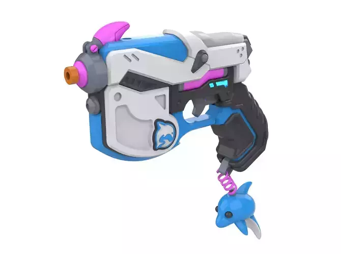 DVa Blaster Waveracer Skin - Overwatch - Printable 3d model 3D print model