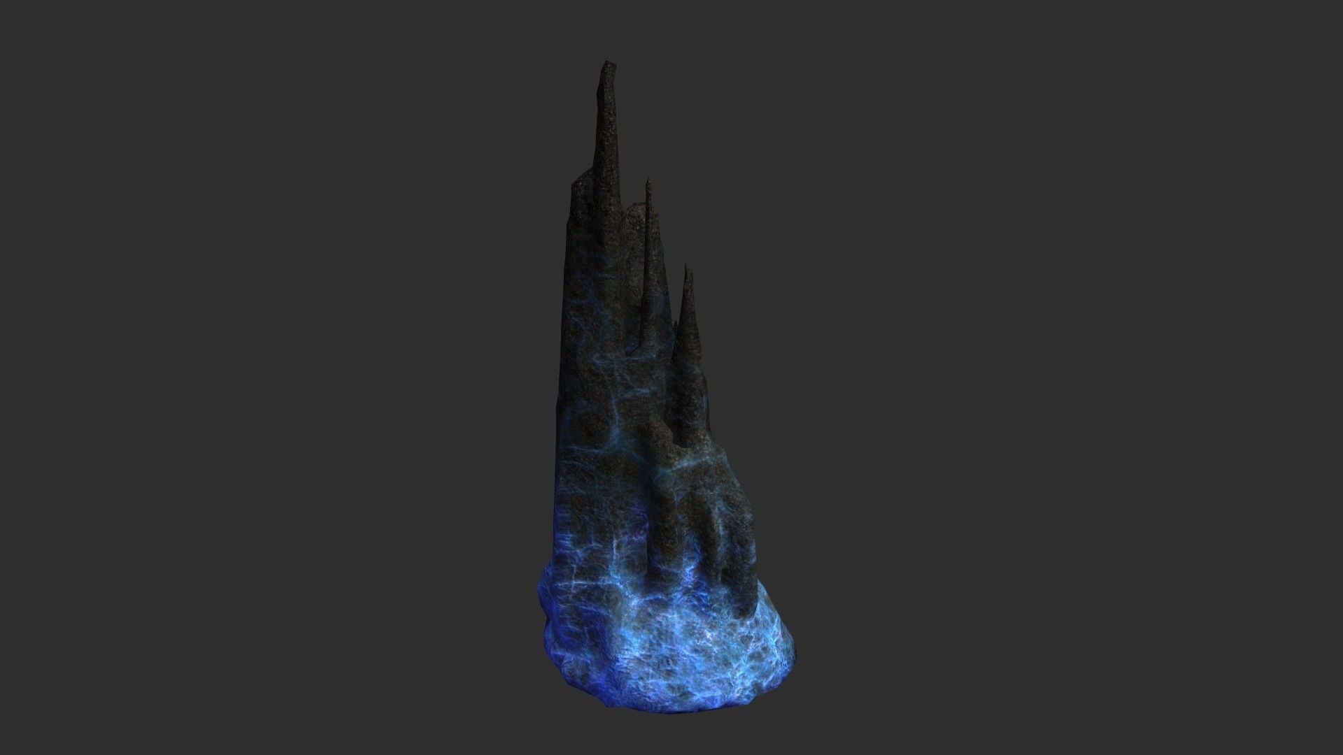 Magical Rocks Combo Low-poly 3D model_5