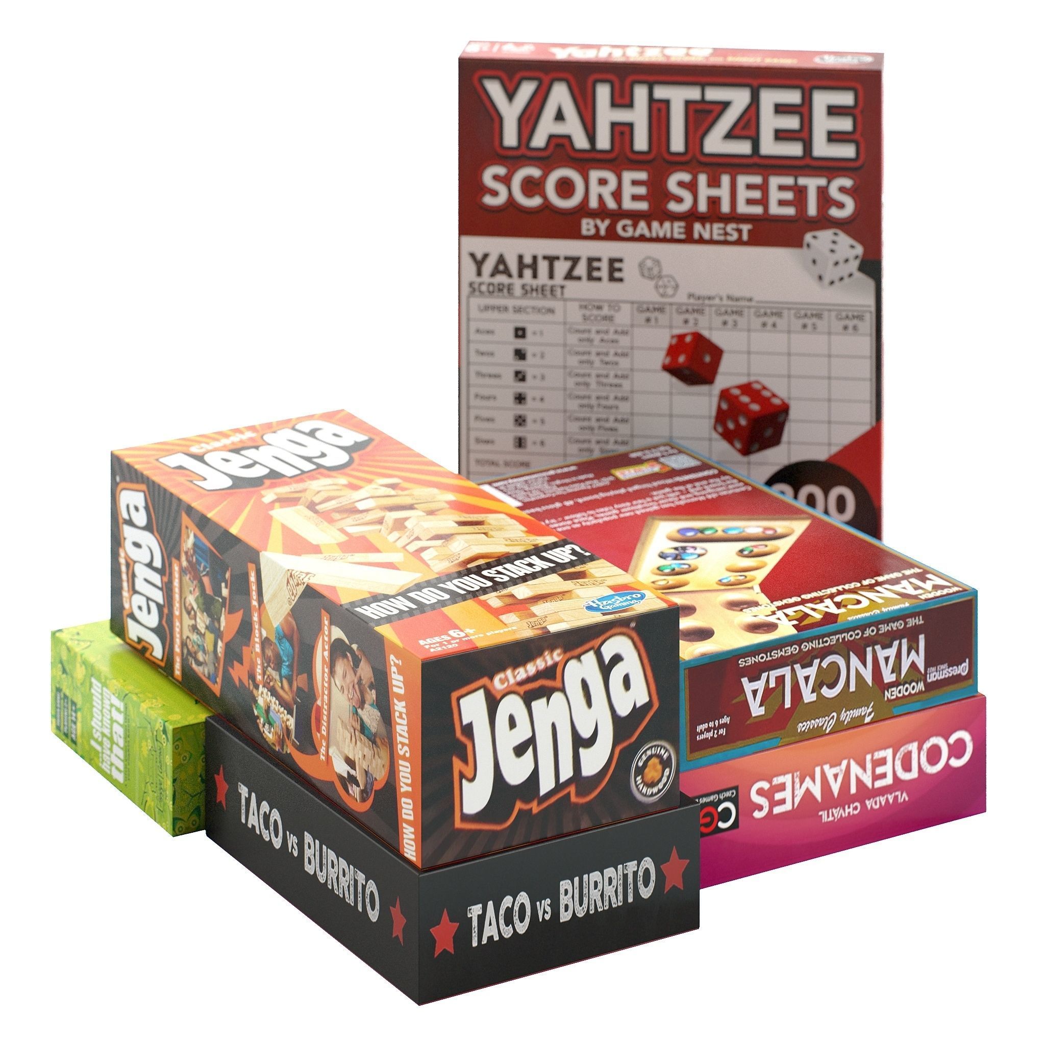 Board Games Pack 3 3D model_6