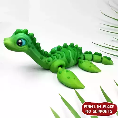 FLEXI PRINT-IN-PLACE LOCHNESS MONSTER ARTICULATED