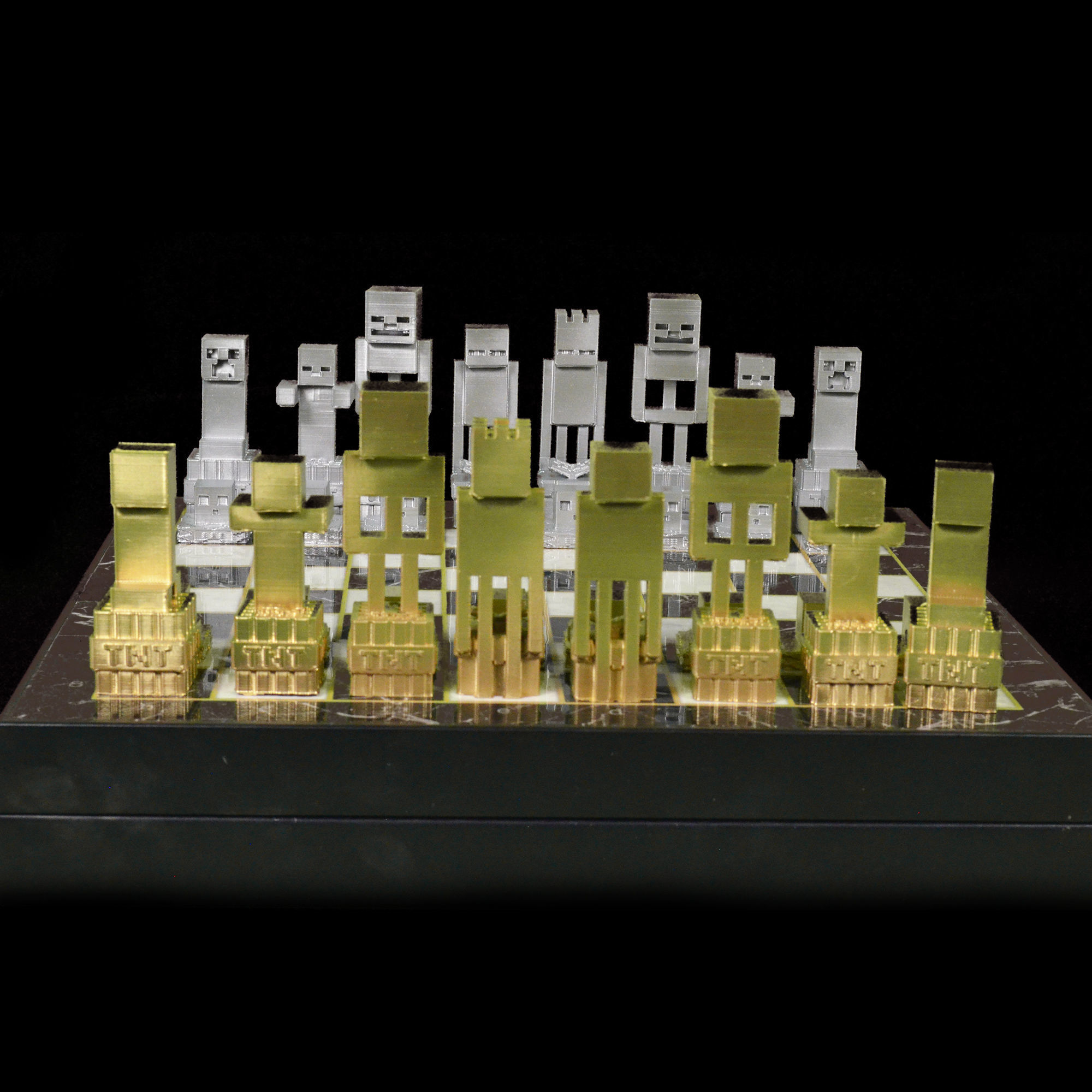Minecraft Game  Characters Chess Set  3D print model_7