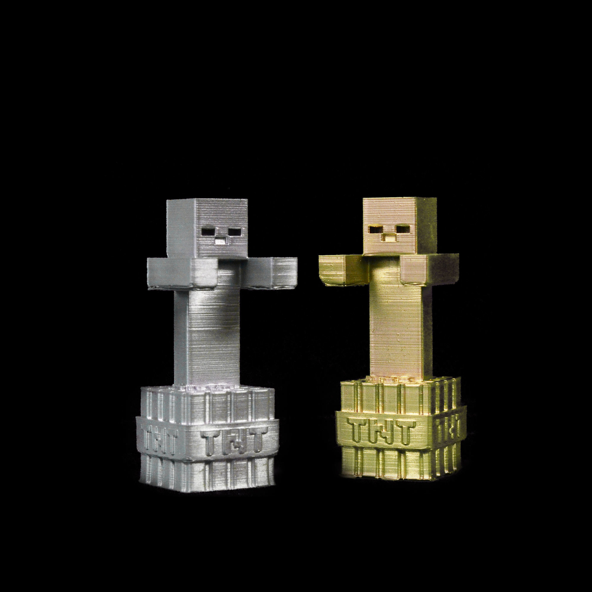 Minecraft Game  Characters Chess Set  3D print model_4