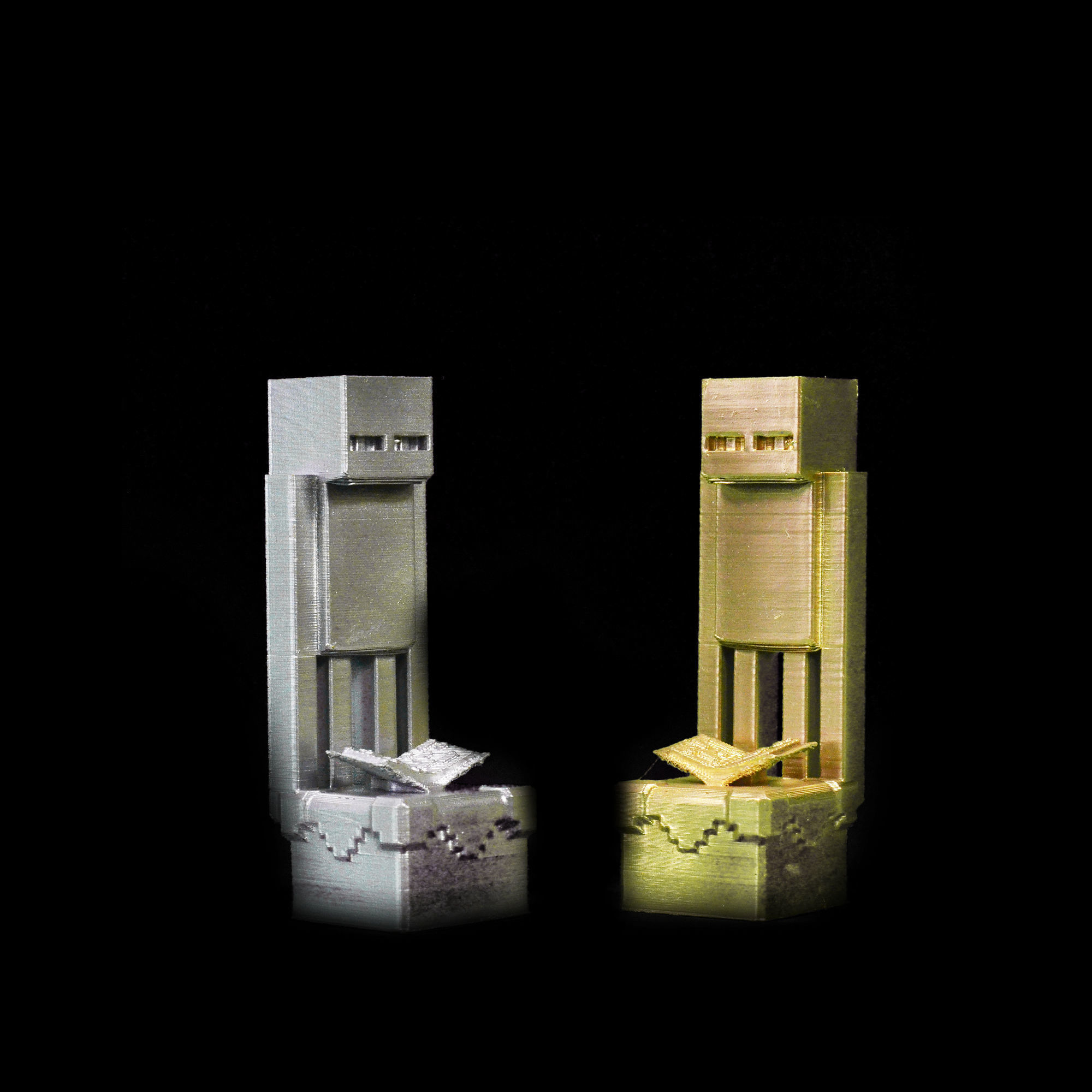 Minecraft Game  Characters Chess Set  3D print model_5