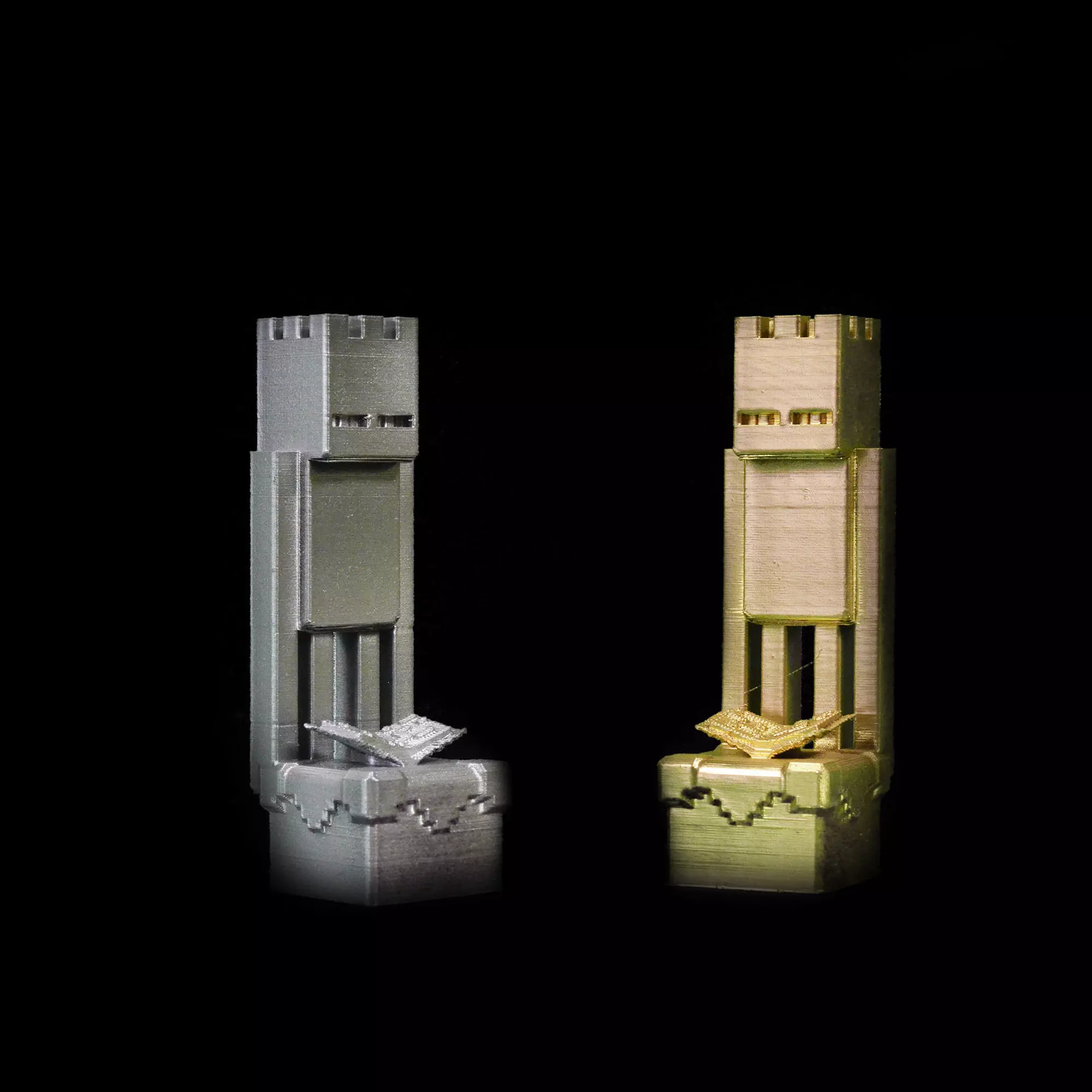 Minecraft Game  Characters Chess Set  3D print model_0