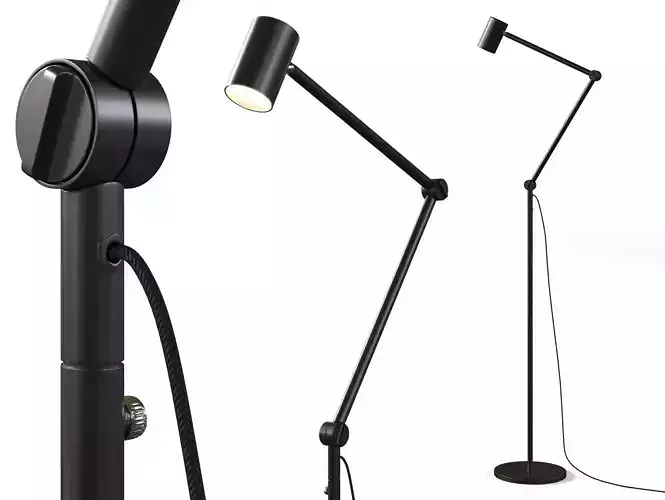 Nymane Floor reading Lamp by IKEA 3D model