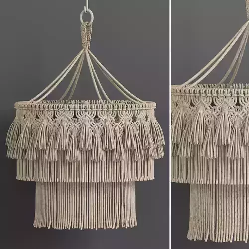 macrame chandelier 02