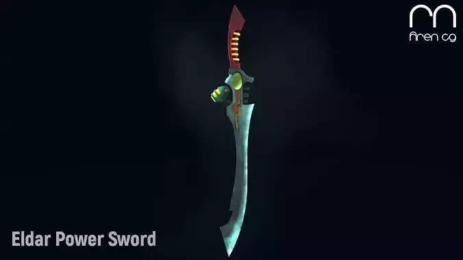 AC Eldar Power Sword Low-poly 3D model