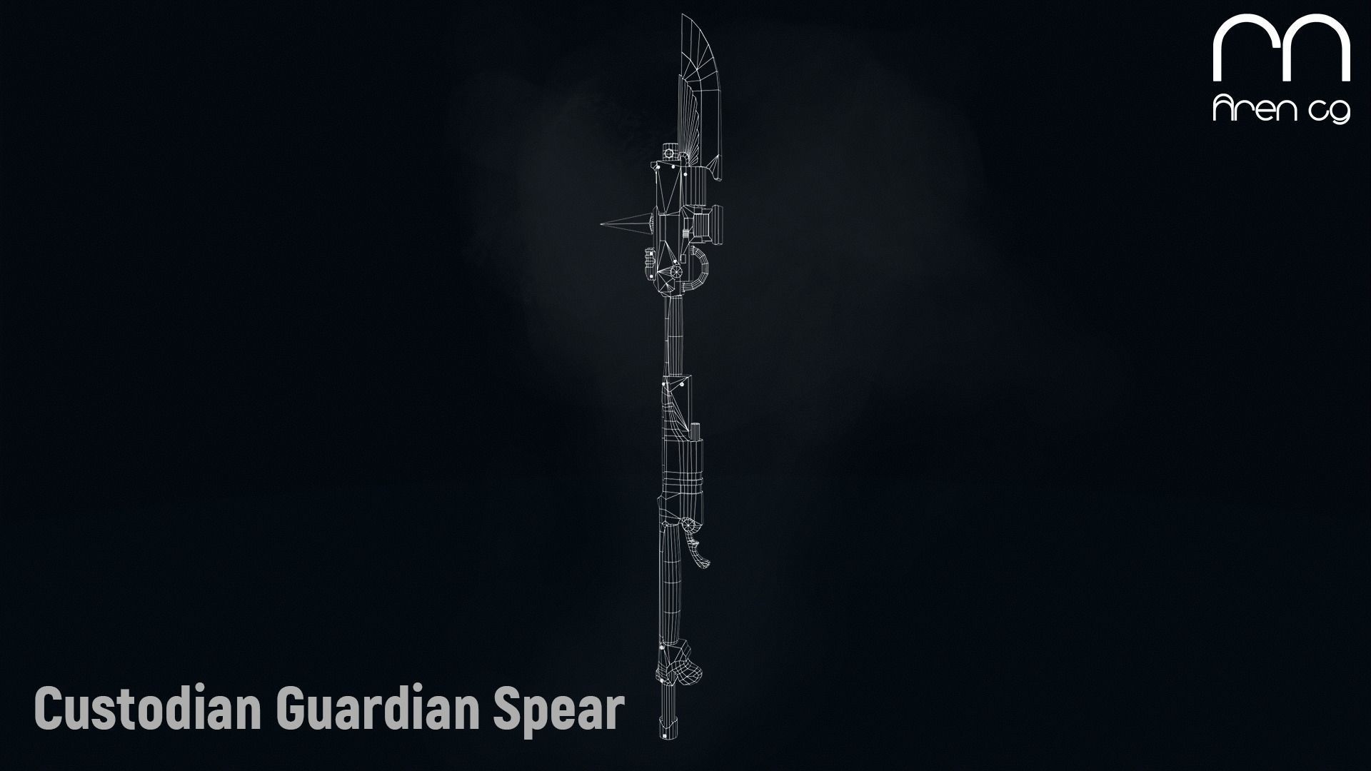 AC Custodian Guardian Spear Low-poly 3D model_3