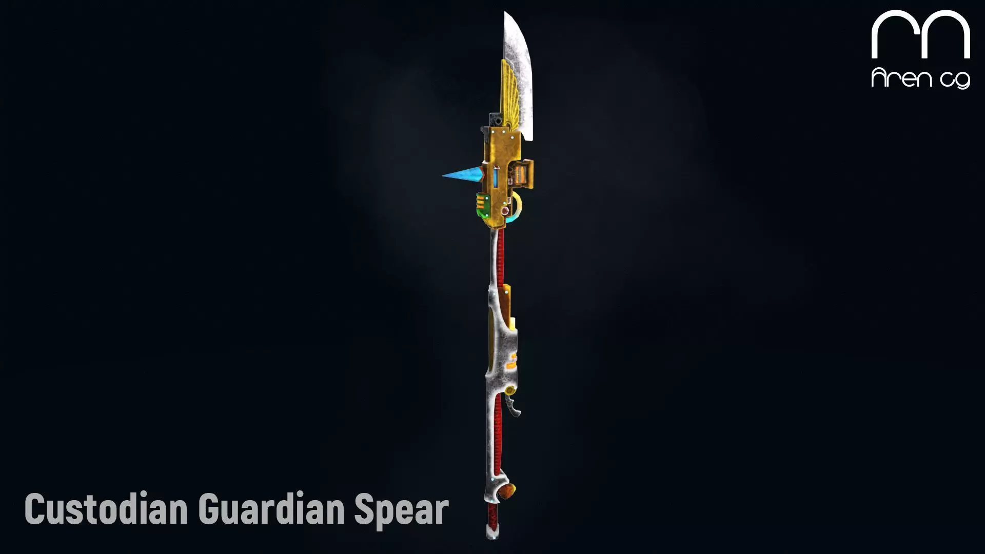 AC Custodian Guardian Spear Low-poly 3D model_0