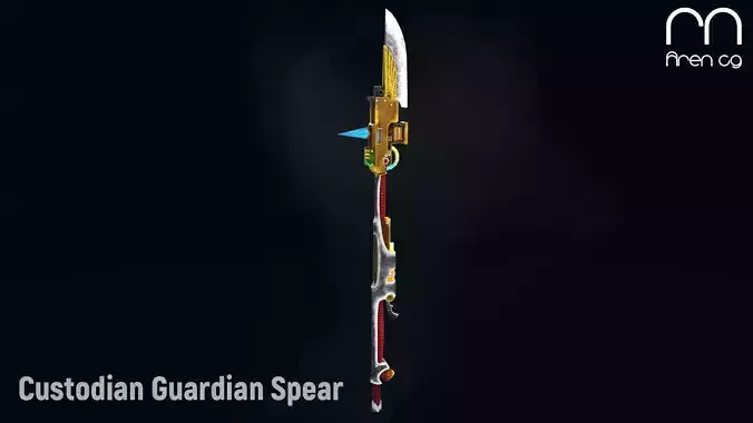 AC Custodian Guardian Spear Low-poly 3D model