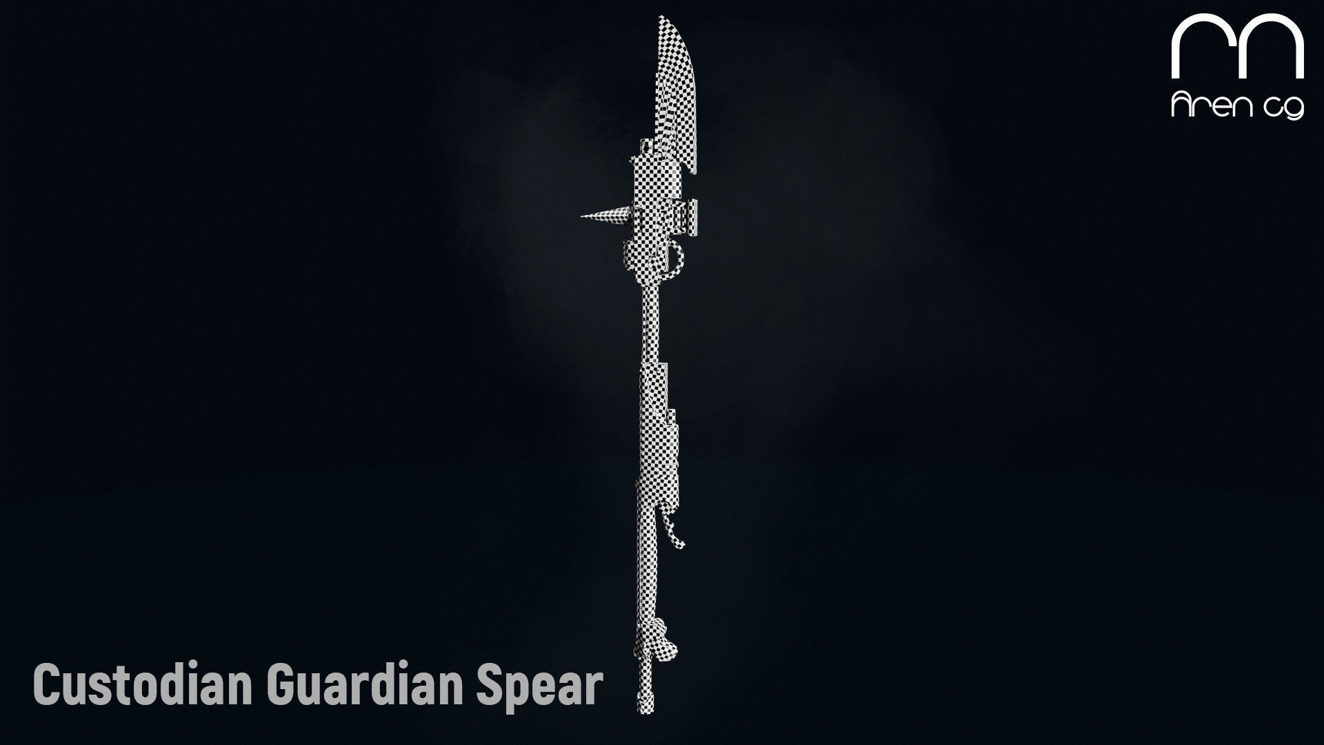 AC Custodian Guardian Spear Low-poly 3D model_2